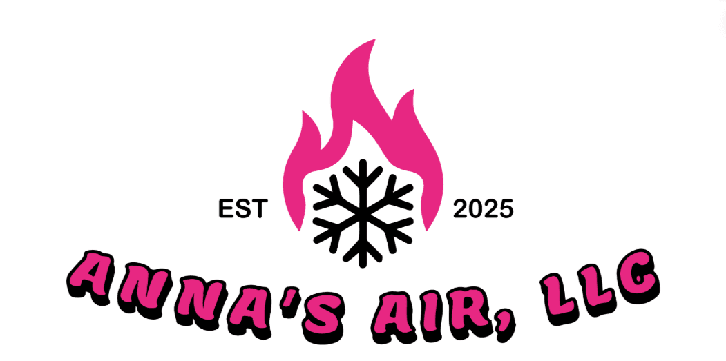 Anna's Air LLC flame and snow logo